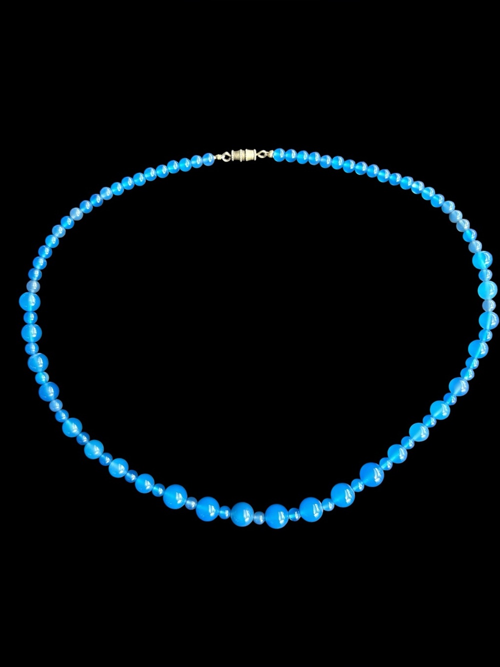 Bright Blue Bead Necklace - Women's Jewelry